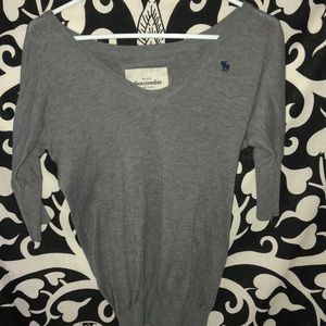Gray Abercrombie sweater